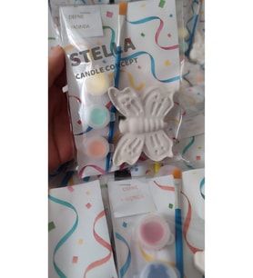 Atölye Lavi Shop 4 ADET - KELEBEK Taş Boyama Seti / Kendin Yap, DIY, Doğum Günü Hediyesi, Tatil Hediyesi
