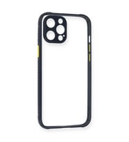 iPhone 12 Pro Kılıf Miami Şeffaf Silikon - Lacivert