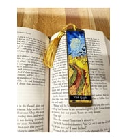 Sanatsal Tablo Temalı Metal Kitap Ayracı (Van Gogh-Buğdaylar ve Kargalar)