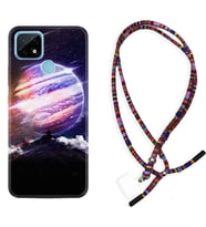 Realme C11 C21 C21Y C25Y C11 2021 Kılıf Boyun Asklı Rasta Silikon Super Planet 1797