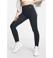 Nike Jordan Dri Fİt Sport Legging Logo Black Wpmen's Tight Kadın Cepli Spor Tayt Siyah