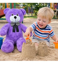 50 cm Yumuşak Peluş Ayıcık – Çocuklar İçin Sevimli Hediye Seçeneği (Mor)