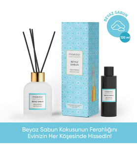 Misedor Beyaz Sabun Çubuklu Oda Kokusu 120 ml