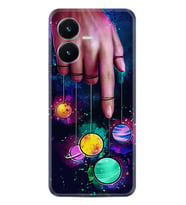 Vivo Y22S Kılıf Silikon Desen Özel Seri Finger planet 1740