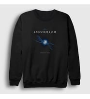 Presmono Unisex Siyah Ephemeral Insomnium Sweatshirt