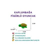 Kaplumbağa Figür - 3D Sakin Hayvan Mini Oyuncak