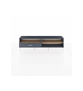 Arges TV Ünitesi 2 Raflı Tek Çekmeceli  176x30x51 Antrasit-Çam/Antrasit