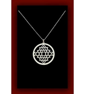 Sri Yantra Kadın Gümüş Kolye Özel Gün Hediyesi