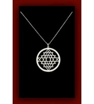 Sri Yantra Kadın Gümüş Kolye Özel Gün Hediyesi