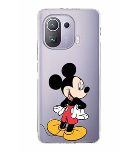 Xiaomi  Mi 11 Pro  Kamera Korumalı Kapak Mickey Mouse Tasarımlı Şeffaf  Kılıf
