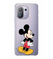 Xiaomi  Mi 11 Pro  Kamera Korumalı Kapak Mickey Mouse Tasarımlı Şeffaf  Kılıf