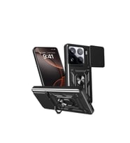 Mi 15 Pro Kılıf Pars Lens Yüzüklü  - Siyah