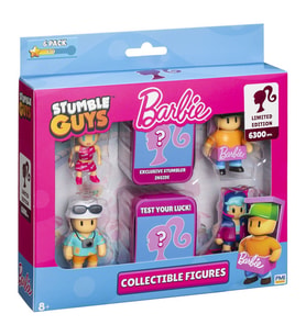 Stumble Guys Barbie Temalı 6’lı Koleksiyon Figür Seti Renkli Asorti Dayanıklı Model