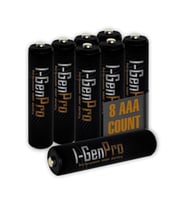 I-Gen Pro P104 8 Adet AAA 1100 mAh Şarj Edilebilir İnce Kalem Pil 1.2V Ni-MH Şarjlı Pil
