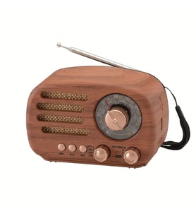 Ahşap Retro Radyo