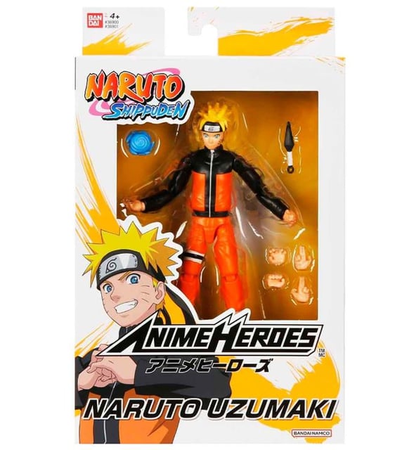 Bandai Anime Heroes Naruto Shippuden Naruto Uzumaki Aksiyon Figürü