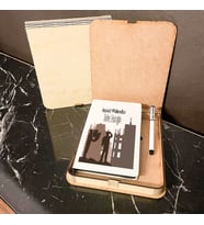 İnşaat Mühendisi Ahşap Kutulu Defter Kalem Set 005