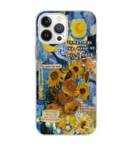 Iphone 12 PRO Uyumlu Van Gogh Tasarımlı Şeffaf Telefon Kılıfı