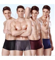 Dikişsiz Buz Ipek Ter Uzaklaştıran Spor Sürdürülebilir Özel Erkek Iç Giyim 4 Parça 1001 Boxer (siyah-lacivert-koyu gri-bordo) (Çok Renkli)