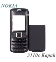 Nokia 3110c KAPAK Siyah - öN KApAK Arka Kapak Tuş Takımı
