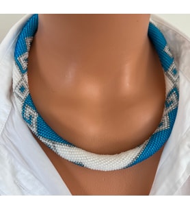 Chibeads Mavi Esinti Kolye ve Bileklik Set