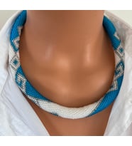 Chibeads Mavi Esinti Kolye ve Bileklik Set