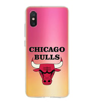 Xiaomi Mi 8 Pro Uyumlu Kapak Chicago Bulls Tasarımlı Şeffaf Silikon Kılıf