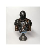 Star Wars The Mandalorian Chracter Fİgure Boyalı Büst Figür 15Cm