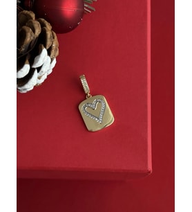 NS-Kare Kalp Tasarım Gold Charm Uç