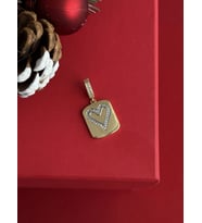 NS-Kare Kalp Tasarım Gold Charm Uç