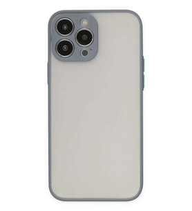 iPhone 14 Pro Max Kılıf Montreal Silikon Kapak - Gri
