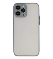 iPhone 14 Pro Max Kılıf Montreal Silikon Kapak - Gri