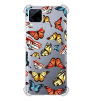 PrintiFy Oppo Realme C15 Uyumlu Water Color 2 Baskılı Şeffaf Köşe Korumalı Antişok Kılıf