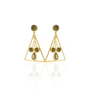 Kadir Jewellery 22 Ayar Altın Kaplama Kadın Sallantılı Küpe -El İşçiliği Ve Hipoalerjenik Küpe