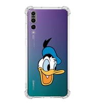 Huawei P20 Pro  Köşe Korumalı Antişok Kapak Donald Duck Tasarımlı Şeffaf  Kılıf