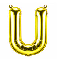 U Harfi Folyo Balon Altın Rengi (76 cm)