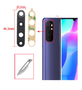 Tkgz Xiaomi Redmi NOTE 10 LİTE Arka Kamera CAM Lensi + Bistüri Ucu