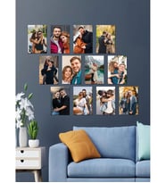 Kişiye Özel 12 Fotoğraflı Dikdörtgen Mdf Tablo
