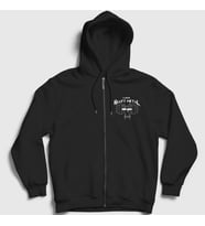Presmono Unisex Siyah I Love Heavy Metal Fermuarlı Kapüşonlu Sweatshirt 315357tt