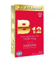 Zade Vital B12 Vitamini 1000 mcg 30 Kapsül