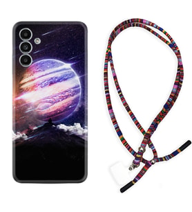 Samsung A23 A31 A32 A50 A51 A52 A53 A70 Kılıf Boyun Asklı Rasta Silikon Super Planet 1797