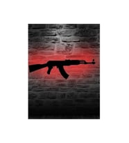 Mony Tasarım Ak-47 Keleş Silah Led Işıklı Tablo