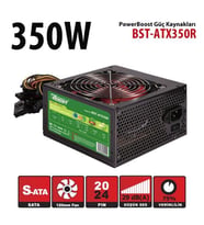 POWER BOOST BST-ATX350R 350W Siyah 12cm Fanlı Power Supply
