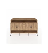 Kronos Konsol 6 Raflı 4 Kapaklı 176x59x99 Çam-Çam/Antrasit
