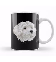 Maltese Dog 01 Kupa Bardak Porselen