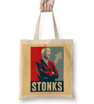 Stonks Vintage Aesthetic 01 Bez Çanta Uzun Saplı