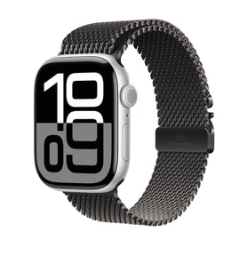 Apple Watch 10 46mm Uyumlu Zore KRD-100 Titanyum Hasır Kordon