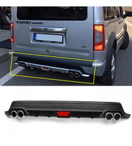 Ford Connect Siyah Difüzör Difizör Yuvarlak Egzoz Görünüm Kulaklı Tip