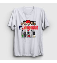 Presmono Unisex Beyaz Logo Limp Bizkit T-Shirt 554561tt