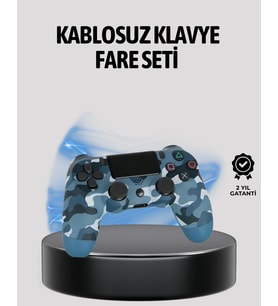 Kablosuz Ps4 Controller Çift Motorlu Dayanıklı Gamepad
